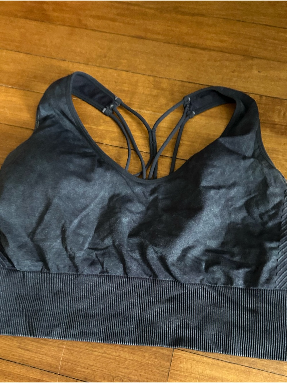 Mono B Set: Ribbed Side Seamless Leggings and Sports Bra size large - Picture 6 of 6